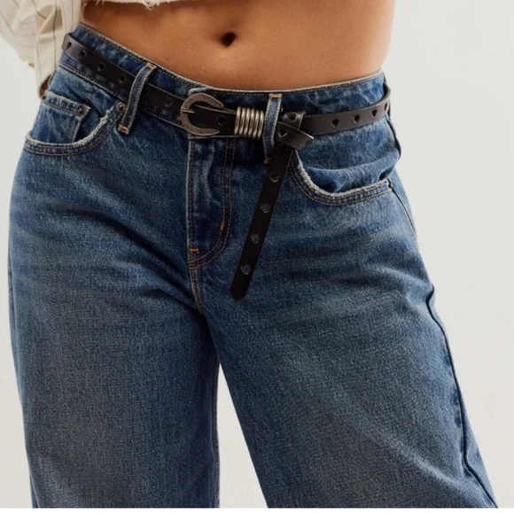 Free People“ Love Language” Skinny Belt - Picture 1 of 5
